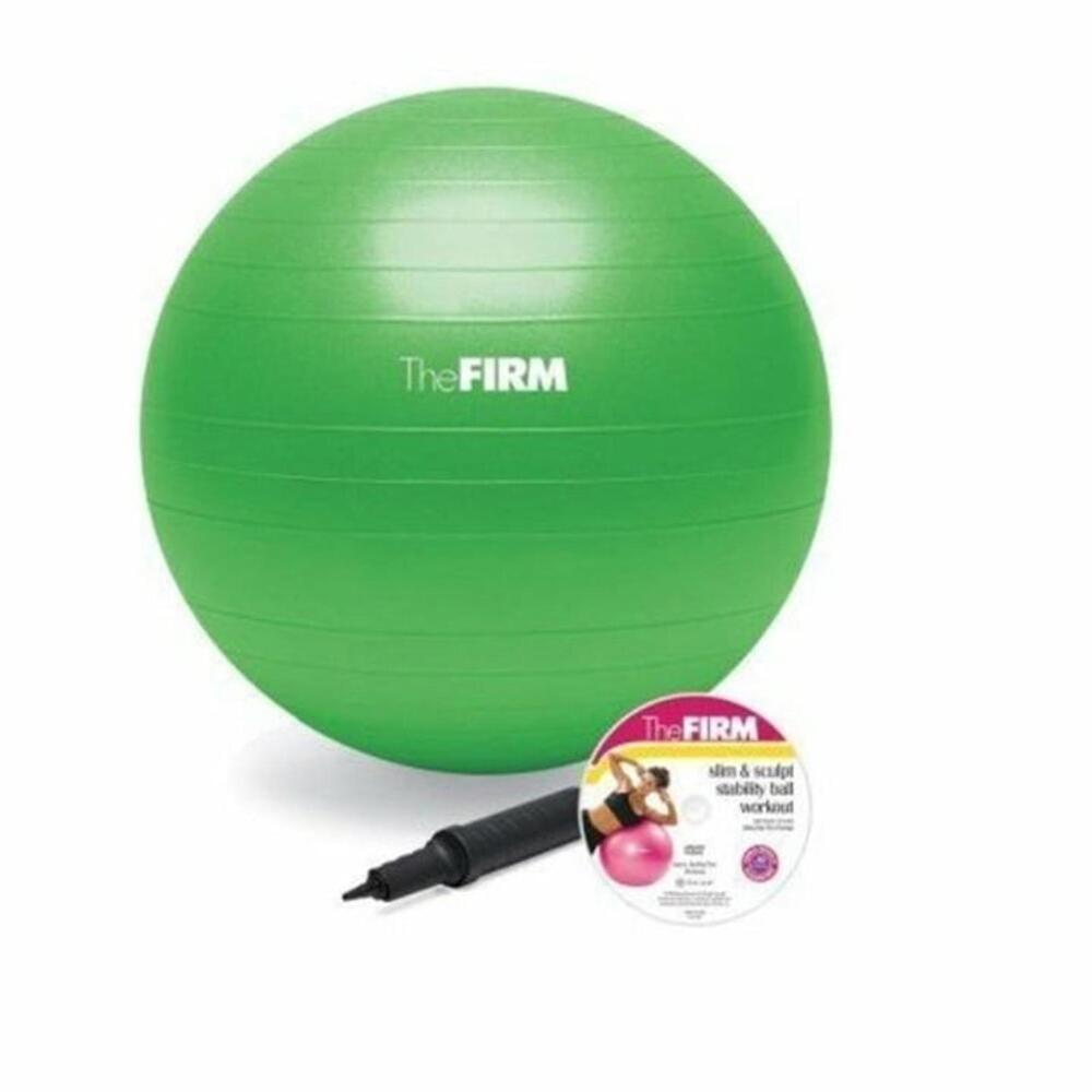 The Firm Exercise Ball & DVD Kit Medium 65cm Stability Yoga Ball Pump & DVD NEW